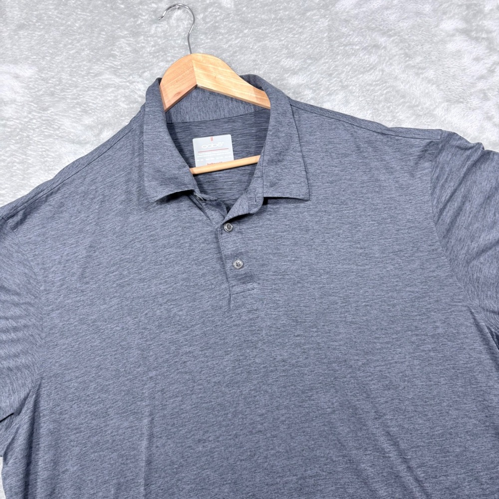 Oobe Polo Shirt Mens 3XL Grey Hydrovent Short Sleeve Heathered Athletic